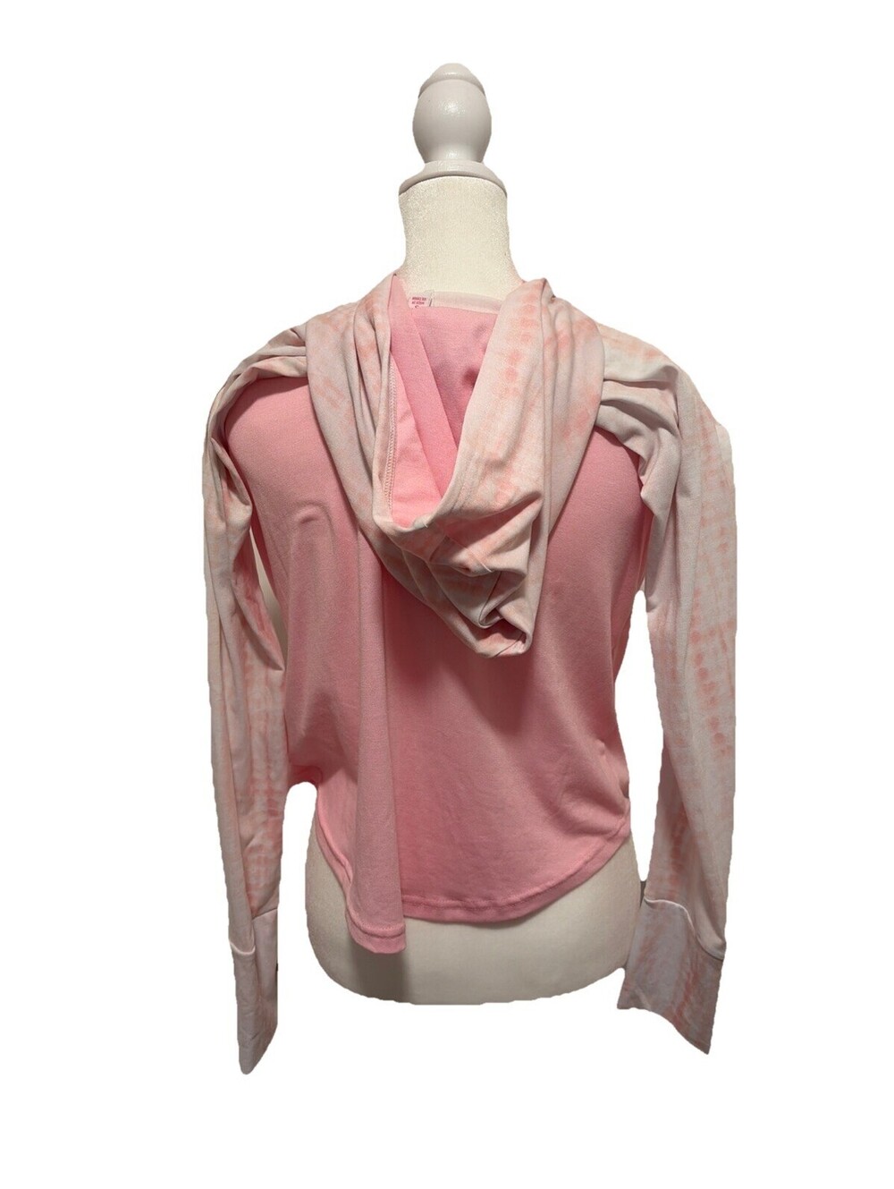 NWT LuLaRoe Amber Size Lg Long Sleeve Pink Lightweight Cancer Didn’t Win Hoodie - Picture 3 of 7